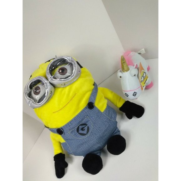 Despicable Me Minion 17" Cuddle Pillow Dave 2 Eyes + 9" Unicorn Plush Gift Set - Picture 3 of 12